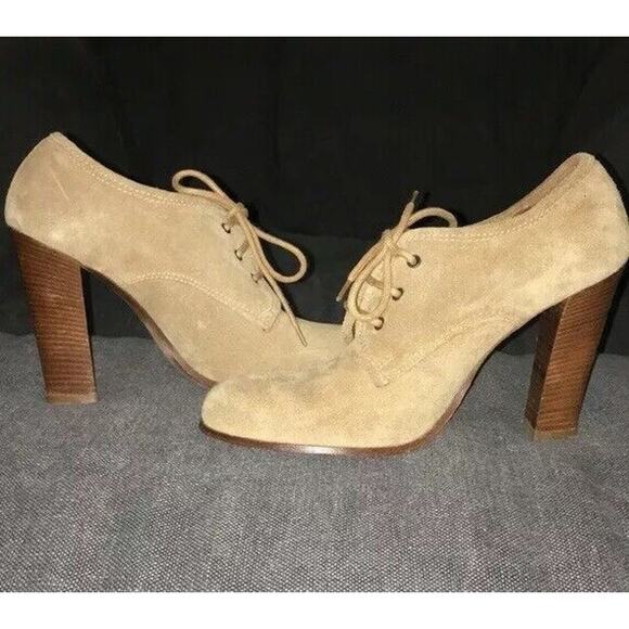 Vintage Y2K Sylvia Bourdin Tan Suede Booties - Never Worn 7.5 - Picture 12 of 14